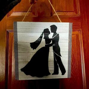 Wooden Wedding Art Sign 